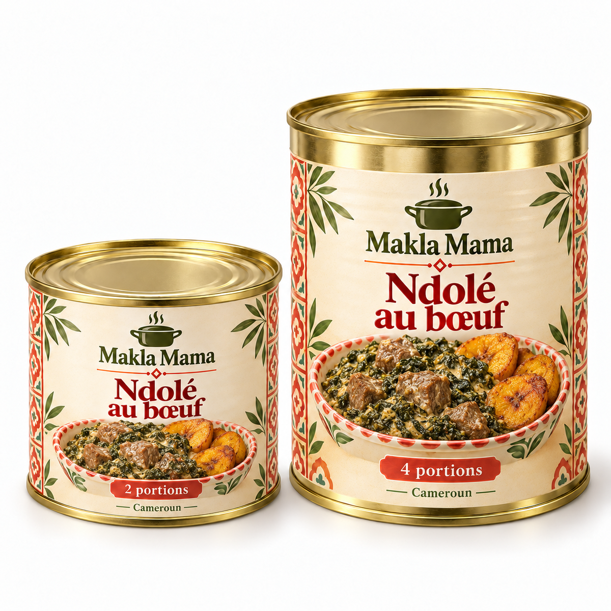 Ndolé au bœuf — Cameroun — boîtes de 2 et 4 portions