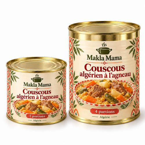 Couscous algérien à l’agneau — Algérie — boîtes de 2 et 4 portions
