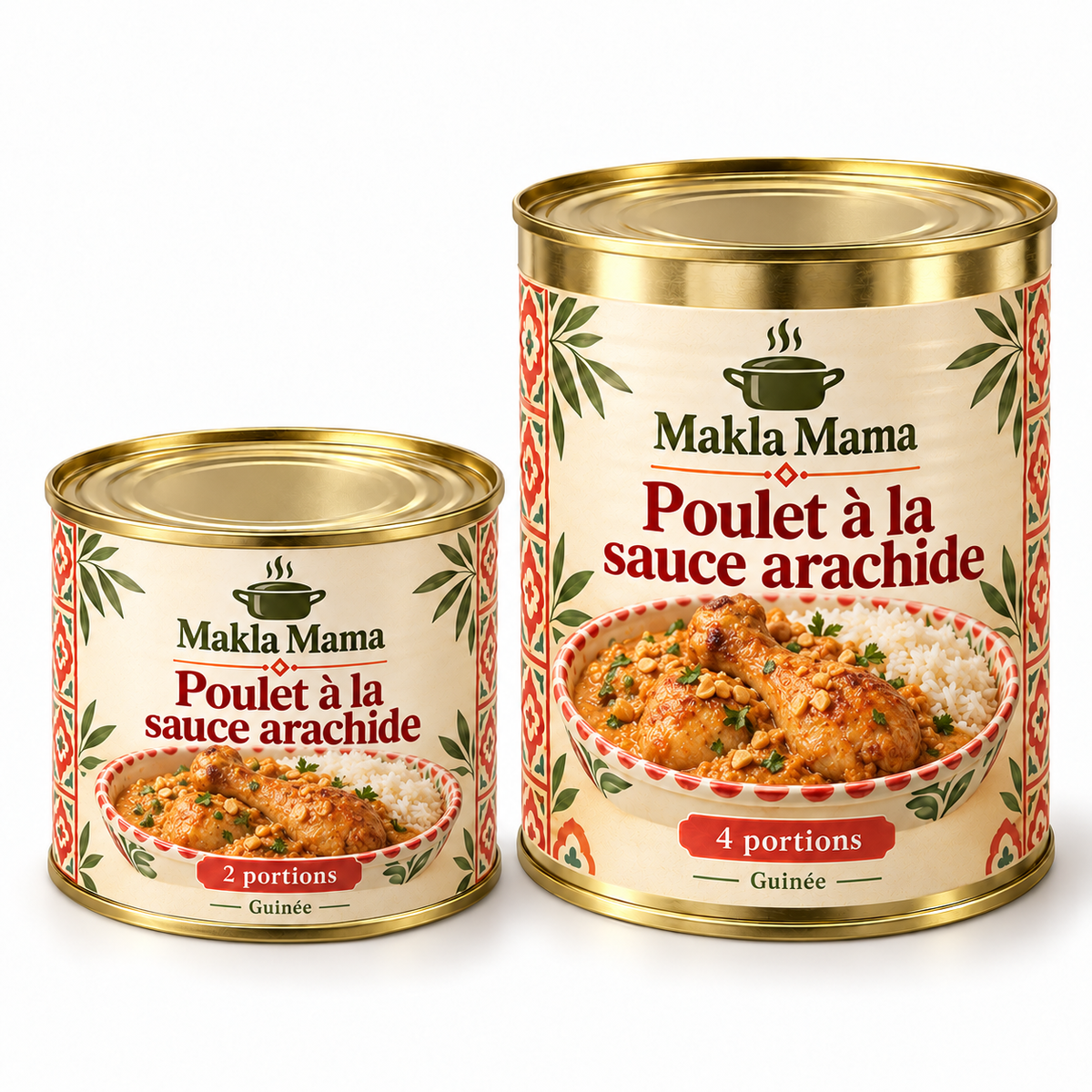 Poulet à la sauce arachide — Guinée — boîtes de 2 et 4 portions