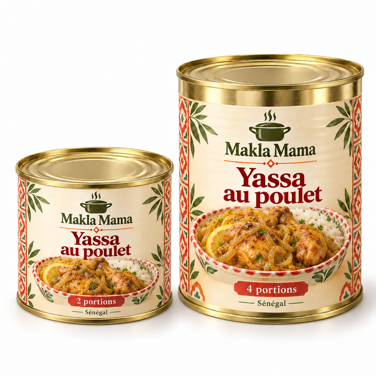 Yassa au poulet — Sénégal — boîtes de 2 et 4 portions