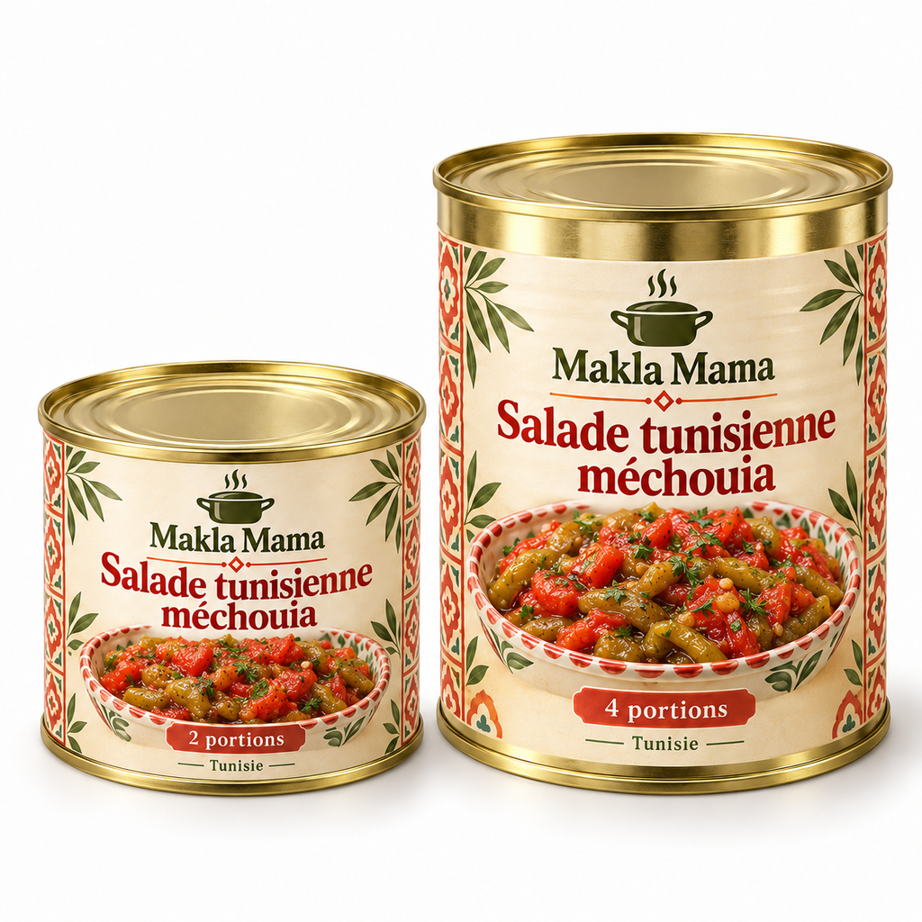 Salade tunisienne méchouia — petite et grande conserve